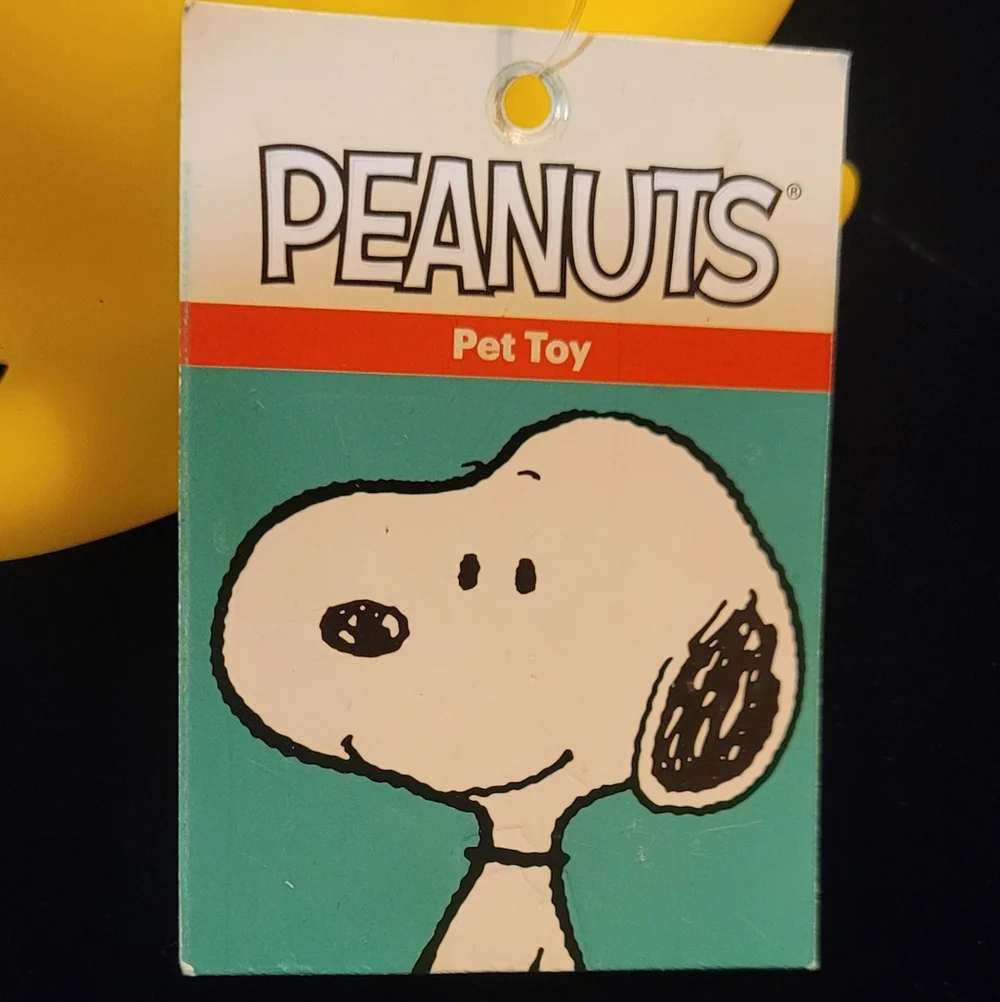 Peanuts Yellow Woodstock Sweaker Dog Toy For Small Dogs
